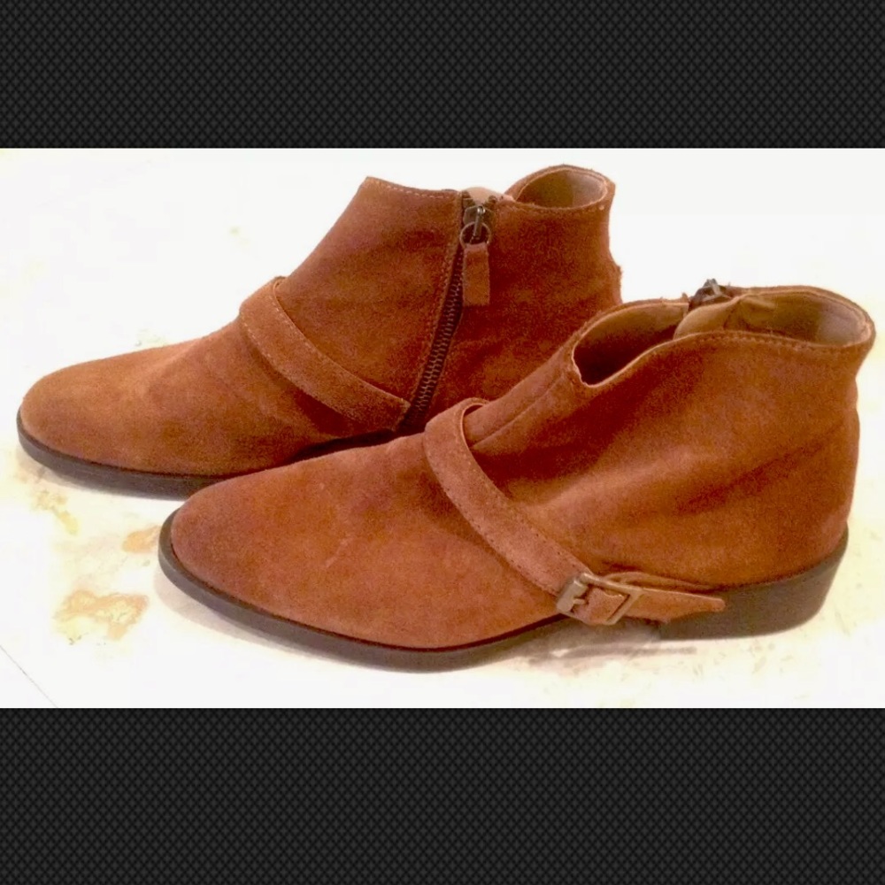 Zara Basic Collection Equestrian Suede Ankle Boots - image 8